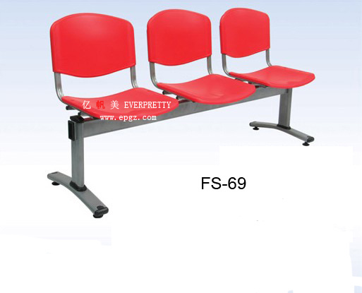 3-Seater Waiting Chair, Waiting Area Chairs, Plastic Seats for Stadium