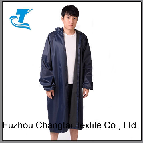 Men's Safety Rain Poncho with PVC Coating