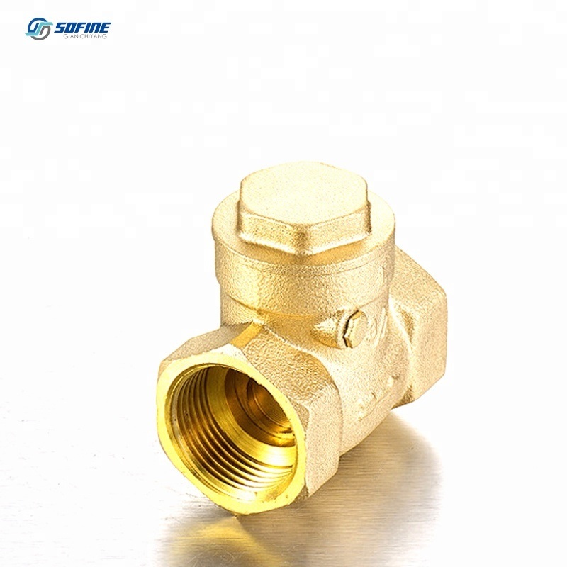 PPR Brass Horizontal Flapper Check Valve Check Water Pipe Valve Fittings Dn15