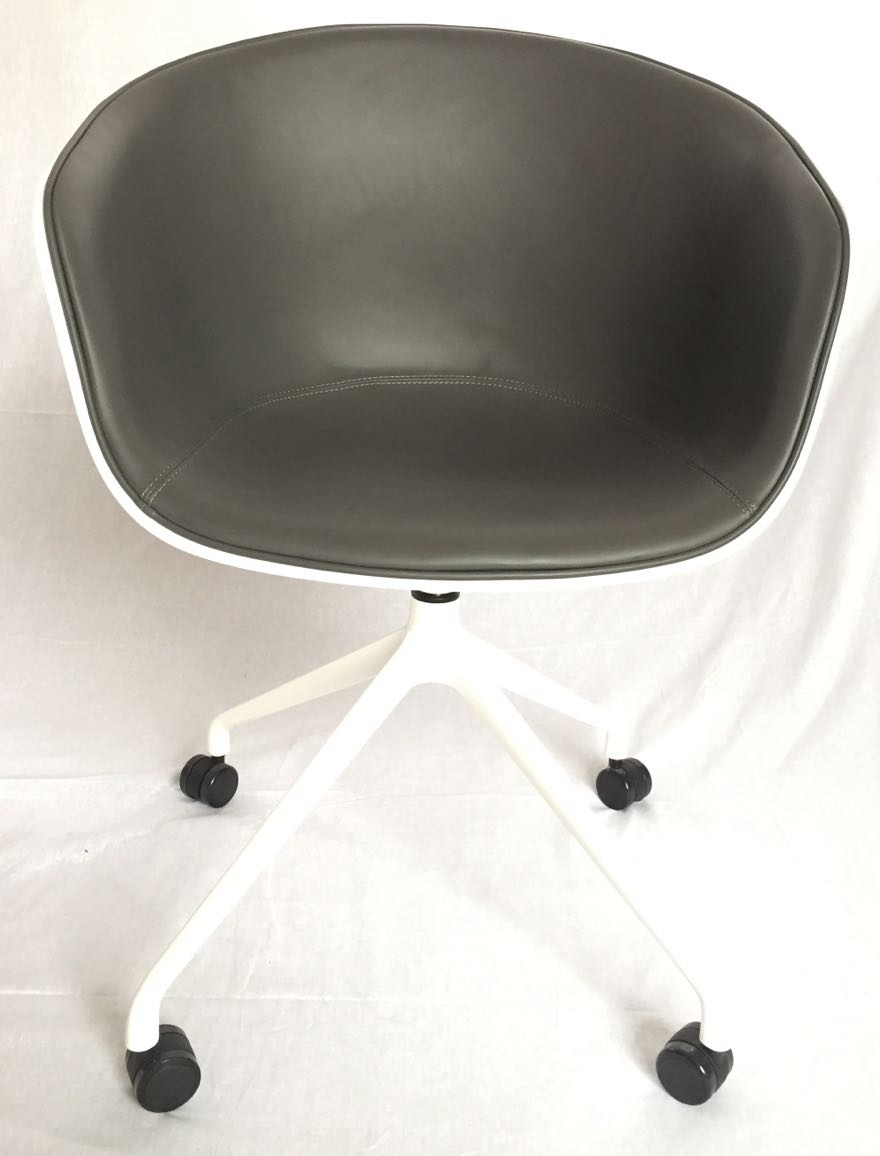 Plastic Swivel Restaurant Hay Chair with Aluminum Base