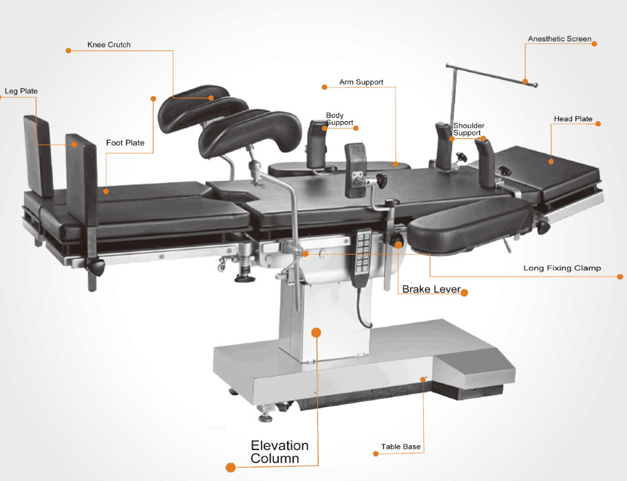 Electro Hydraulic Operating Table for Operation Room