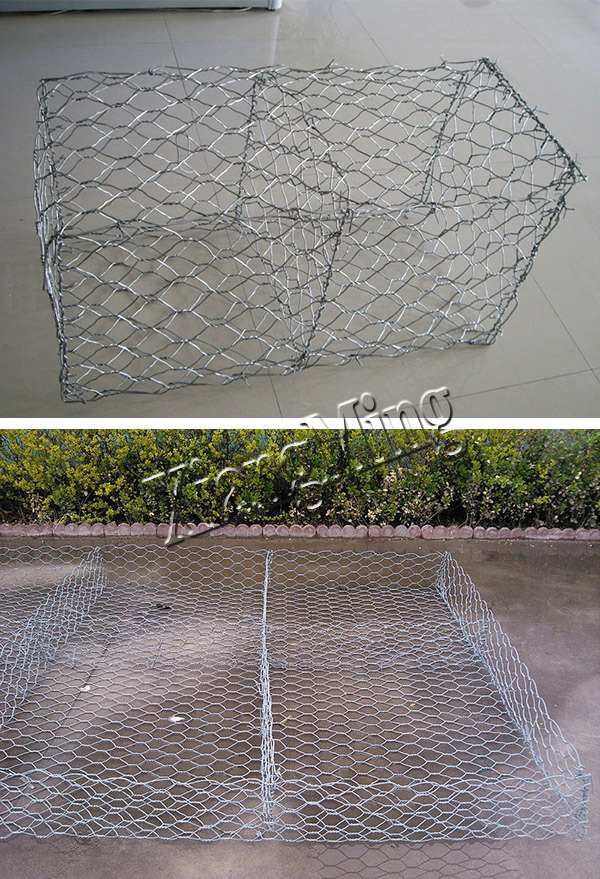 Galvanized Hexagonal Wire Mesh Gabion Box Welded Gabion Box