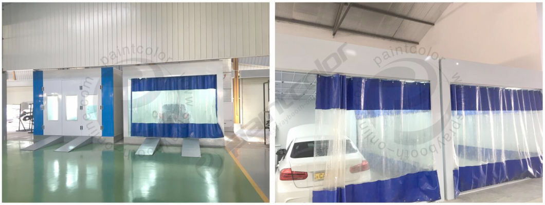 European Standard Paint Spray Booth with Heat-Recovery System Paint Drying Oven for Cars