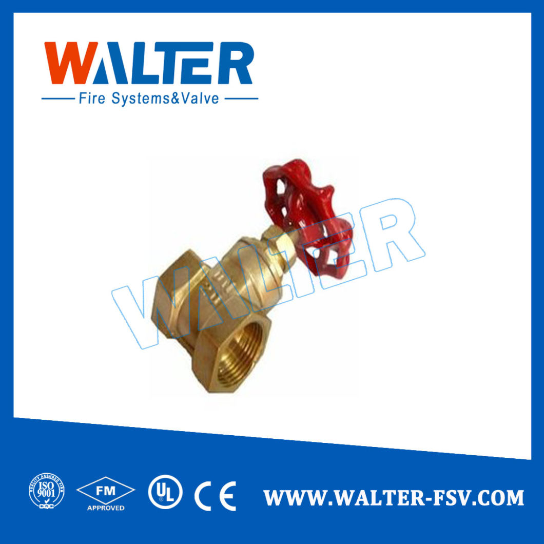 1/2 - 4 Inch Water Stop Handwheel Internal Thread Brass Gate Valve