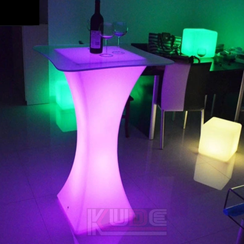 Bar Set Multi-Color Changing LED Bar Tables Bar Chairs