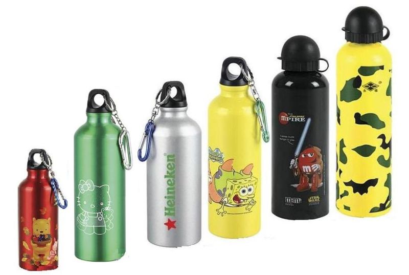 400ml-750ml Colorful Stainless Steel Sports Water Bottle