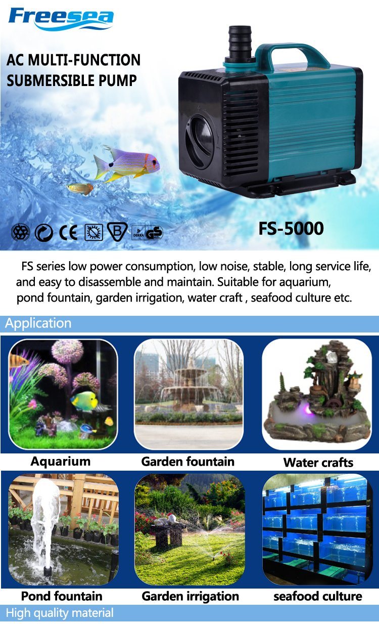 AC Aquarium Pond Funtain Garden Multifunction Submersible Pump