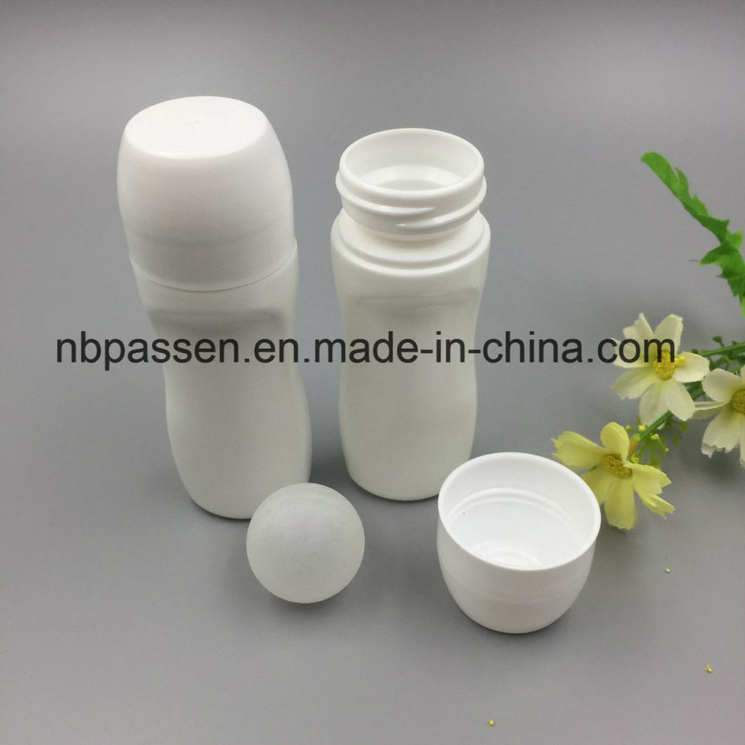 White Plastic Roll-on Bottle for Cosmetic Packaging (PPC-PRB-002)