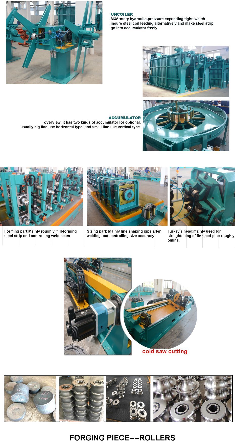 Carbon Steel Tube High Frequency Welding Pipe Making Machine