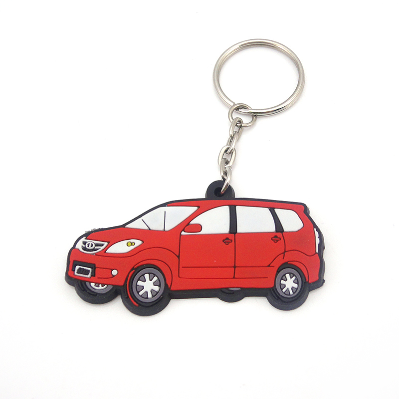 Custom Made Promotional Gift Soft Carton Keychain Rubber PVC Key Chain