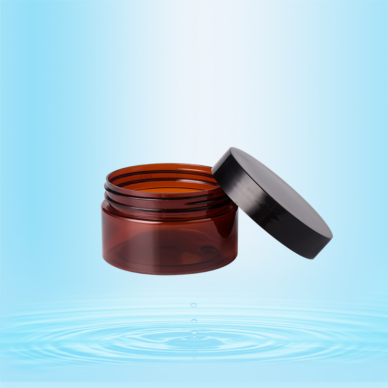 100ml Plastic Cream Jar with Black Cap for Food Packaging