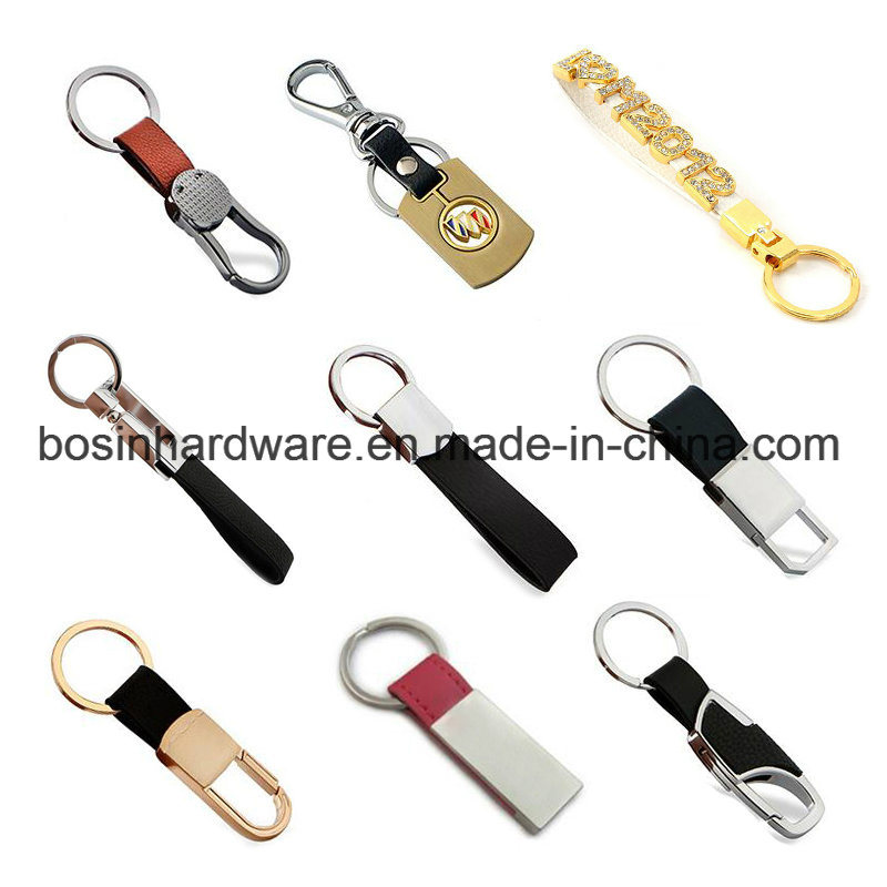 Custom Promotional Metal Leather Keychain