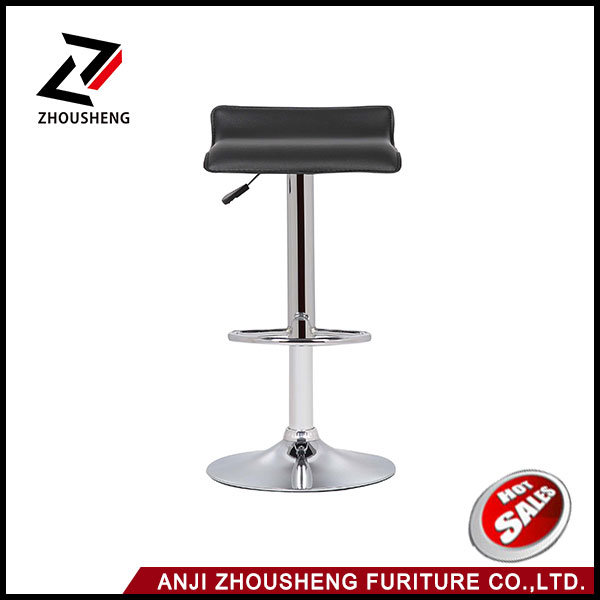 modern Leather Adjustable Bar Stools Hydraulic Swivel Dining Chair