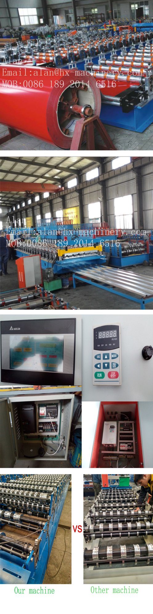 Trapezodial Zinc Metal Roofing Sheets Roll Forming Making Machine