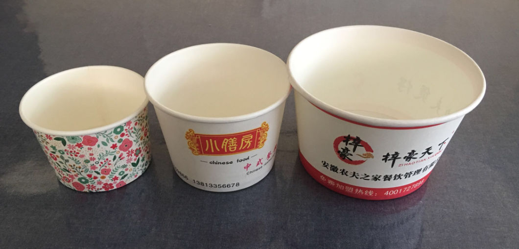 Golden Supplier Disposable Paper Soup Bowls Soup Cups 850ml