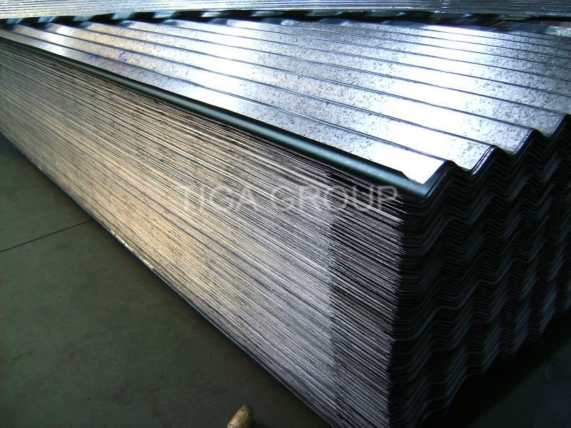 Shiny Corrugated Zinc Coated Steel Sheet Galvanized Roofing Sheet