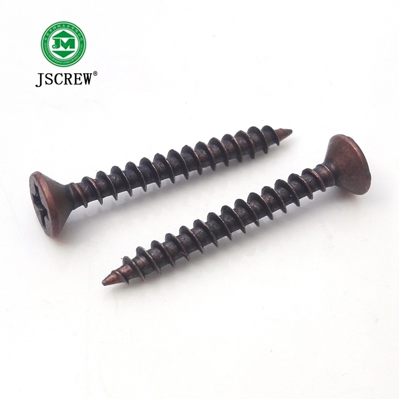 China Supplier Red Bronze Wood Cross Flat Head Self Tapping Screw