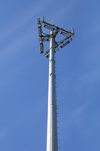 Self Supporting Galvanized Monopole Communication Steel Tower