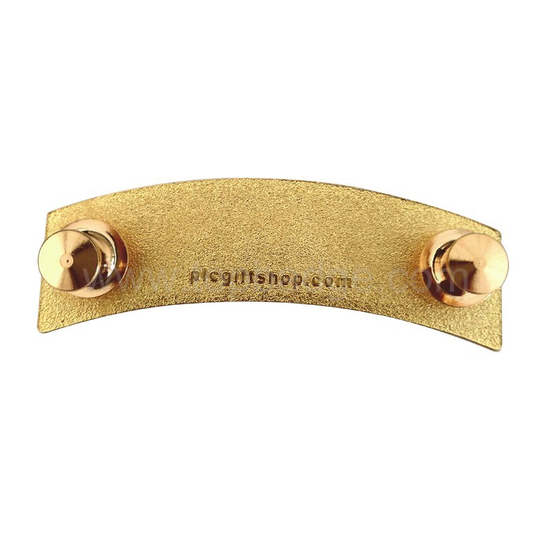 Free Sample Factory Promotion Customized Metal Gold Soft Enamel Pin Badge (FTBG2918)