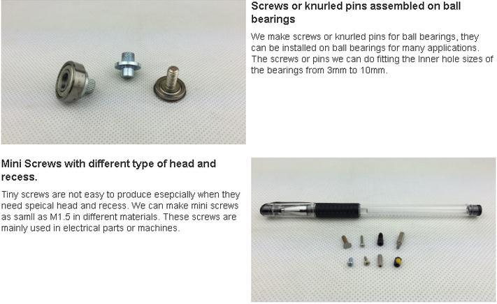 Custom and Special Industrial Fasteners Bolts Screws Nuts Pins Rivets