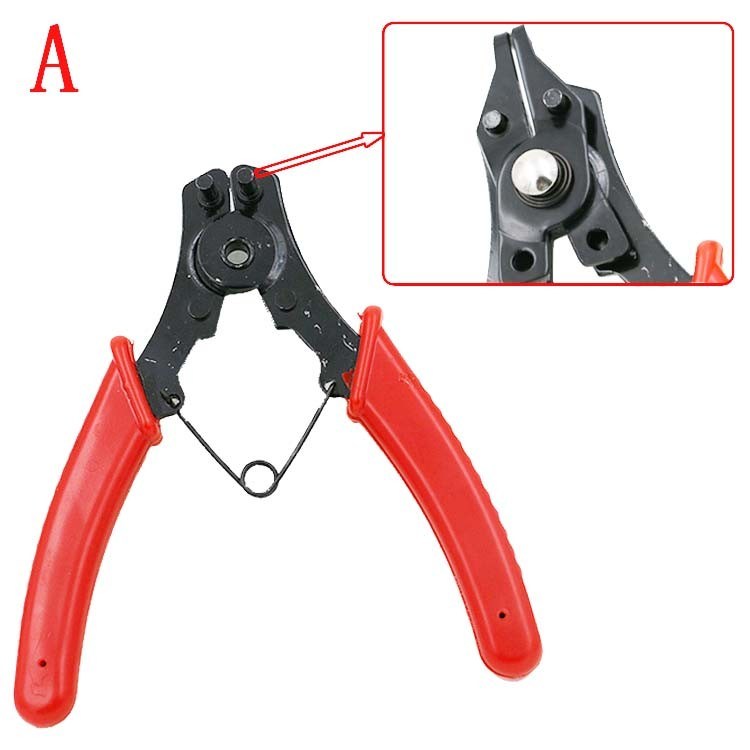 4 in 1 Flexible Head Circlip Plier Snap Ring Pliers Circlip Combination Retaining Clip Hand Tool Set
