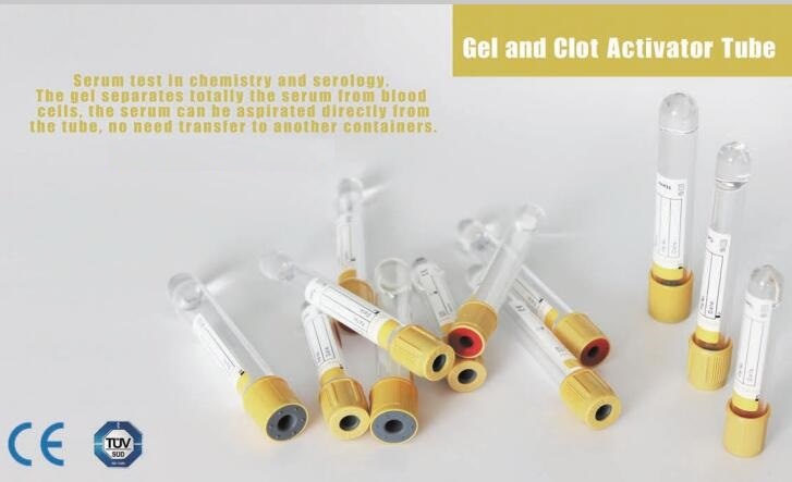 Ce Approved Disposable Medical Gel and Clot Activator Tube