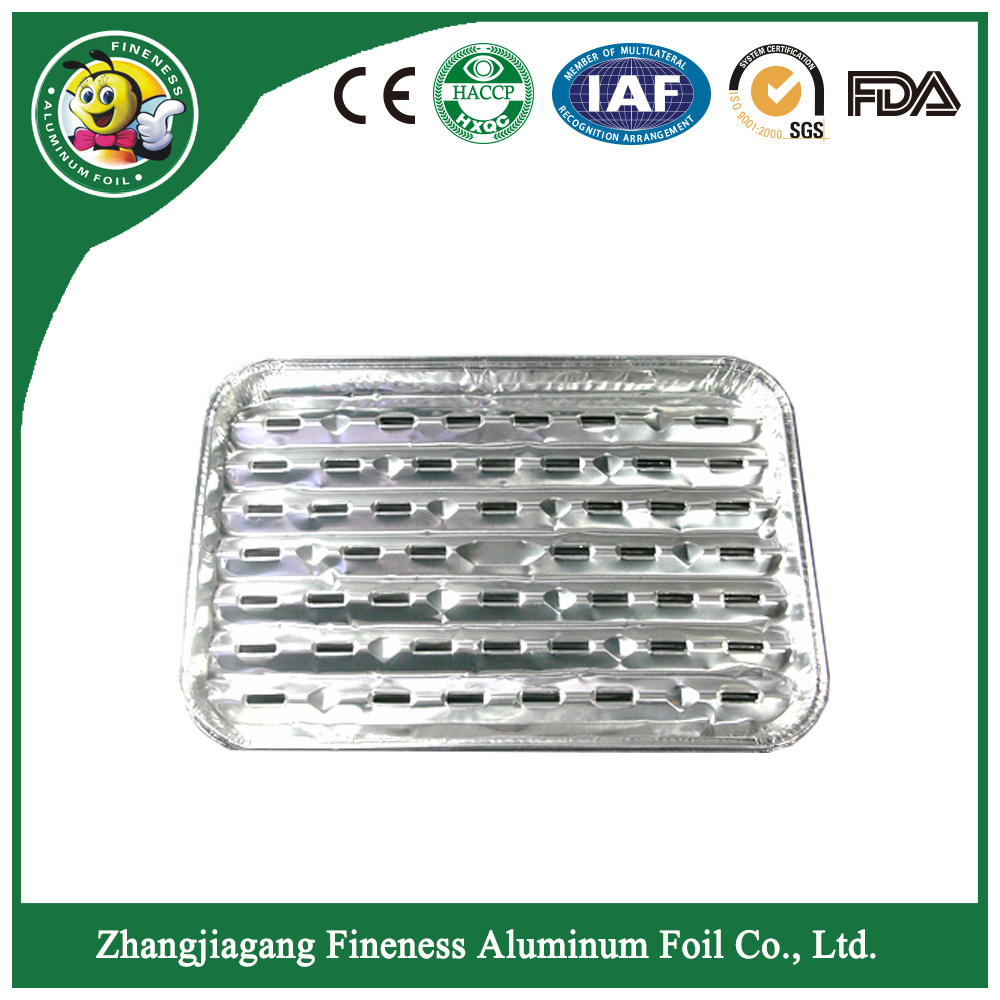 Aluminum Foil Container Plate and Tray for Barbecue and Baking