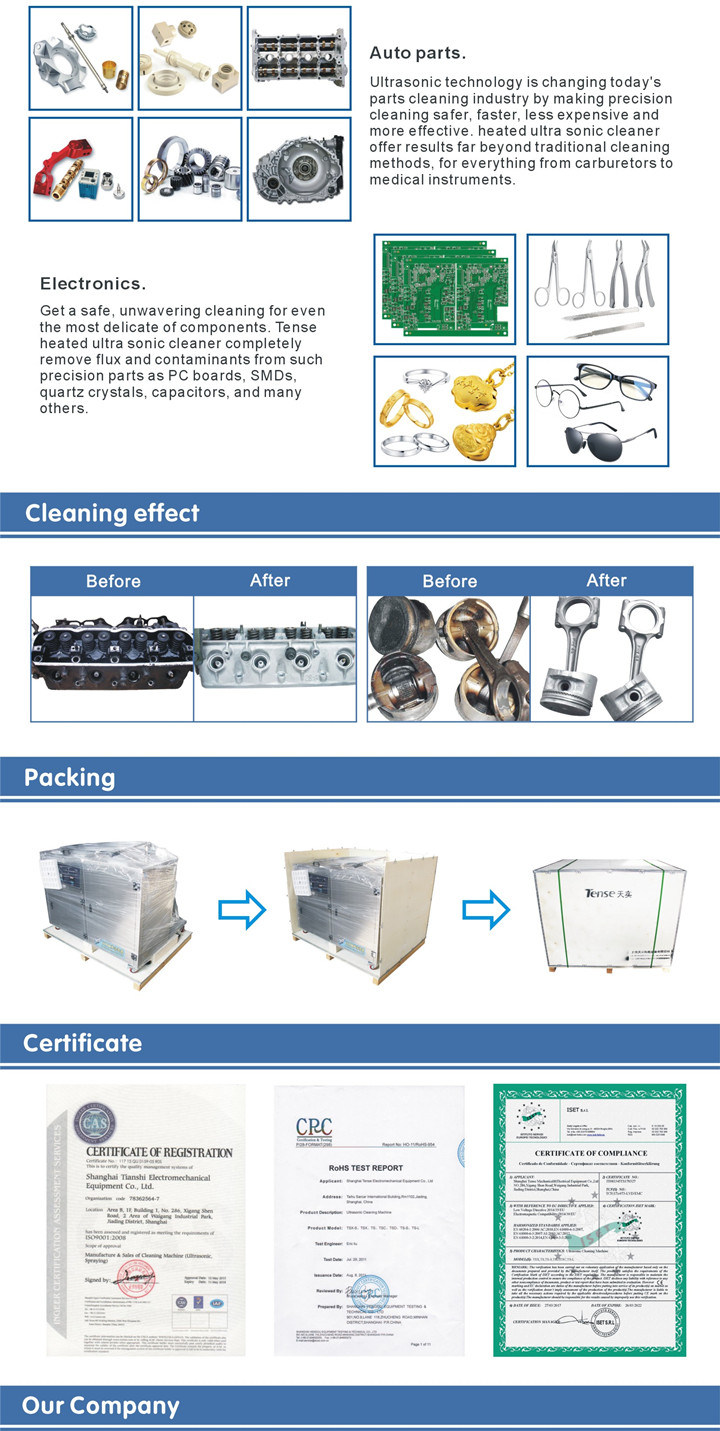 Tense Ultrasonic Cleaner for Cylinder, Engine Block with 1600L (TSD-8000A)