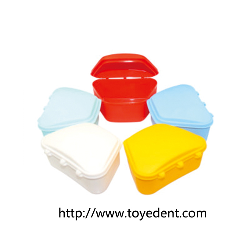 Dental Retainer Case, Plastic Denture Box, Denture Storage Box