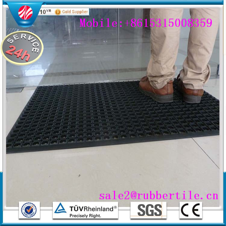 Antibacterial Floor Mat/Drainage Anti-Fatigue Rubber Anti-Slip Kitchen Mats Oil Resistant