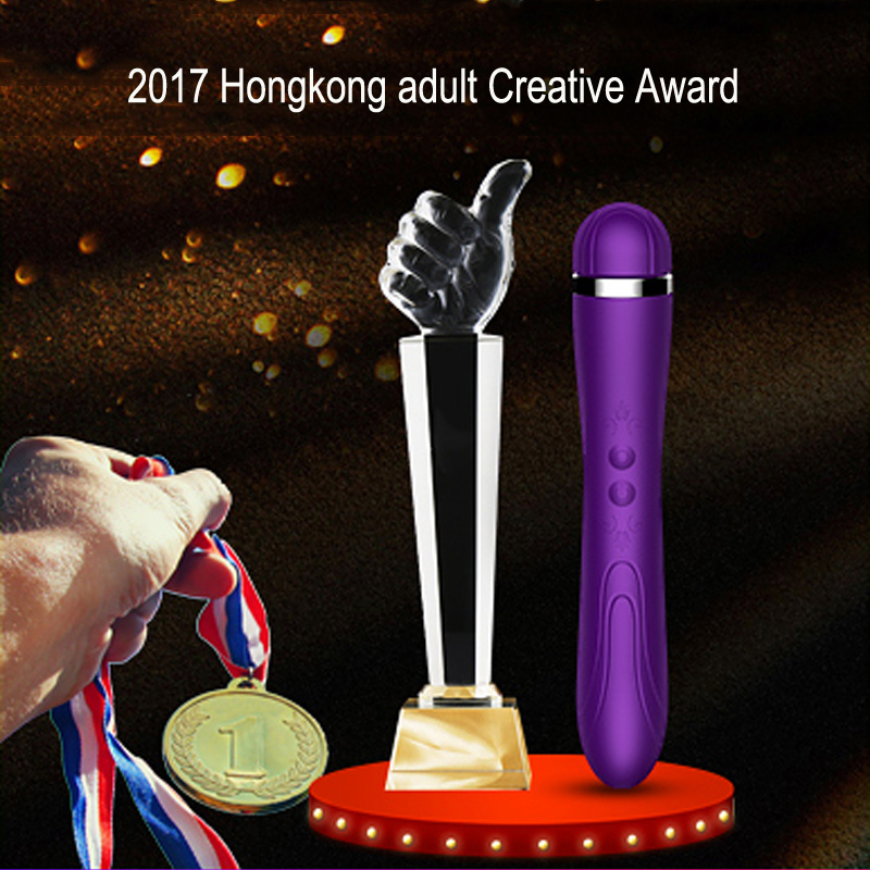 Heating Sex Toys for Women Dual Vibrator Magic Wand Massager G-Spot Vibrator