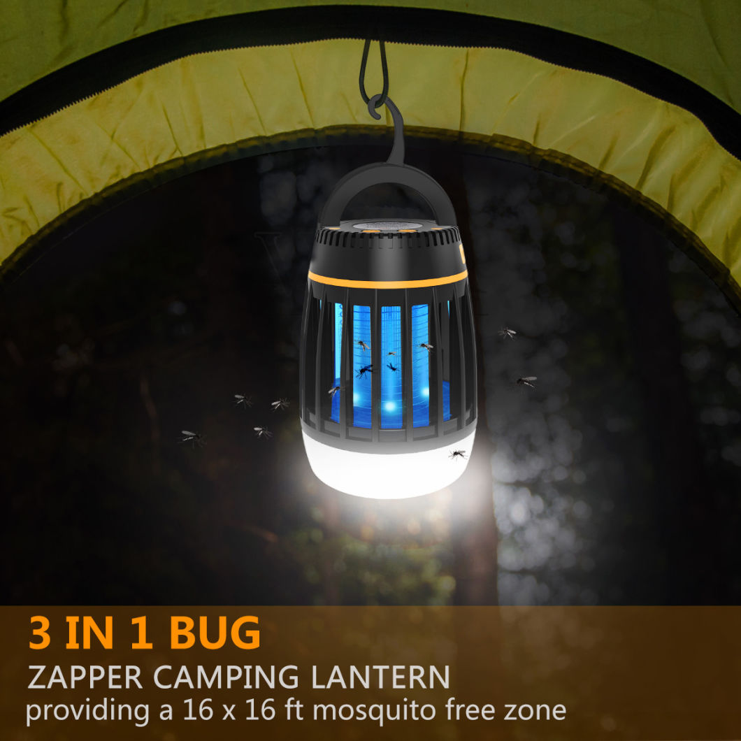 3 in 1 Electric Bug Zapper Insect Mosquito Killer Lamp with Power Bank