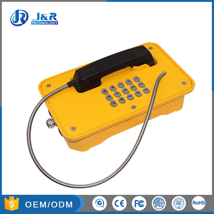 Top-Rated Moisture Resistant Tunnel Telephone with Loudspeaker, Watertight Industrial Telephone
