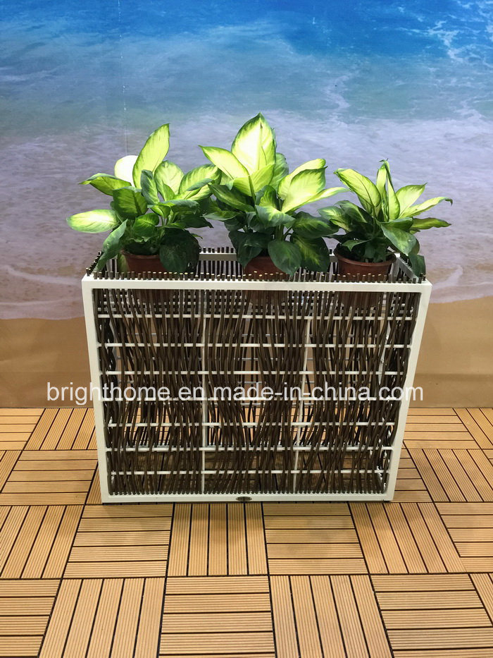 Resin Wicker Outdoor Garden Decor Outdoor Flower Pot (BG-F01)