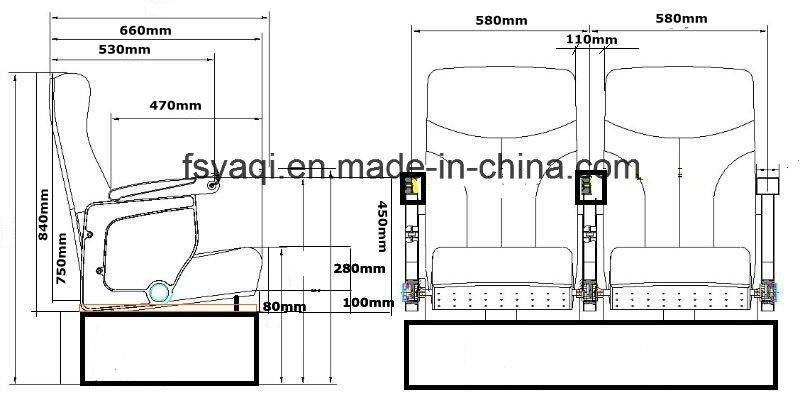 New Design Home Theater Chair (YA-07B)