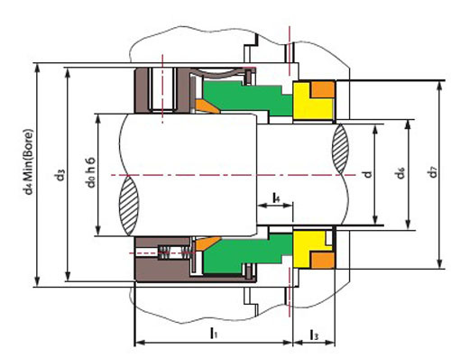 Ts 109b Machined Mechanical Seal Balanced