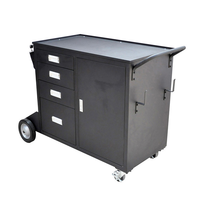 Warehouse Transfer Mobile Drawer Cart Trolley Storage Cart with Cabinet