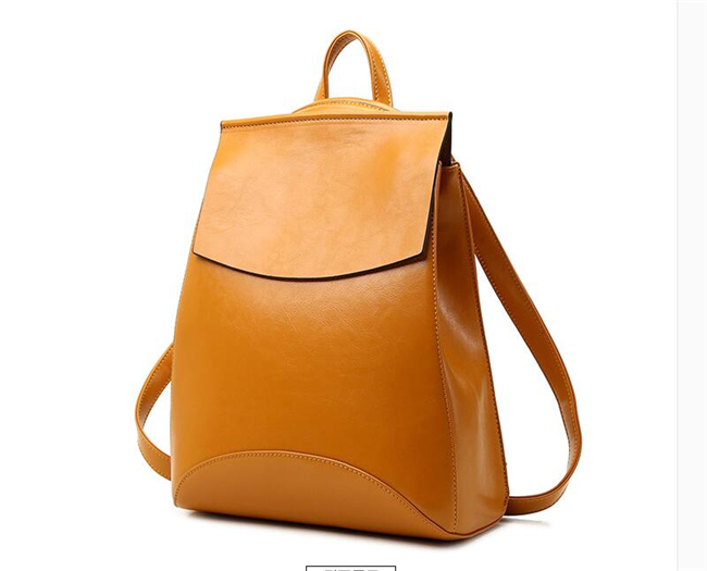 Guangzhou Factory Waterproof Travel Ladies Fashion PU Leather Backpack