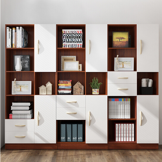 2018 Shandong Factory Free Combination Wooden Bookcase Book Cabinet