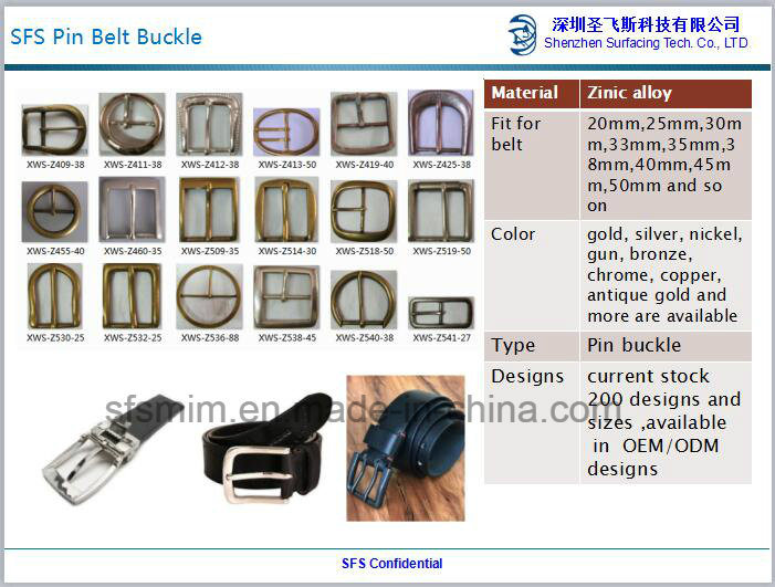 Customized and Current Stock Zinic Alloy Belt Buckle for Men