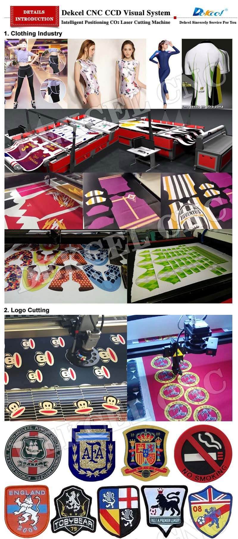 CCD Camera Laser Cutting Machine CNC Label/Logo/Leather/Fabric/Paper Visual Cutter