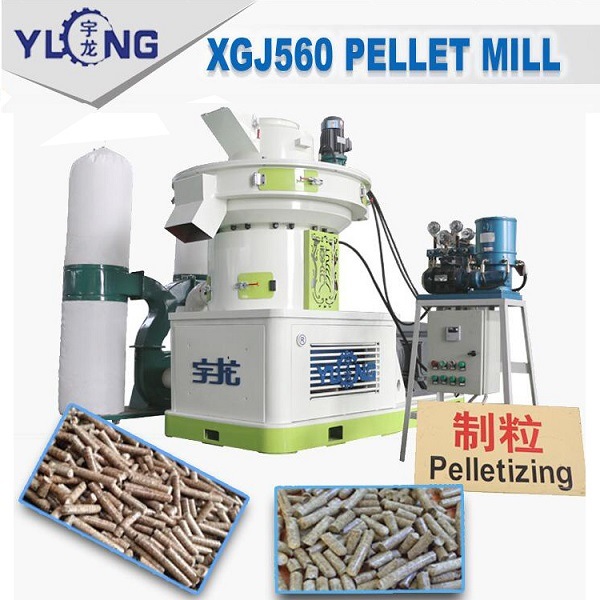 Yulong Brand Vertical Ring-Die Wood Sawdust Pellet Machine Line 4-6t/H