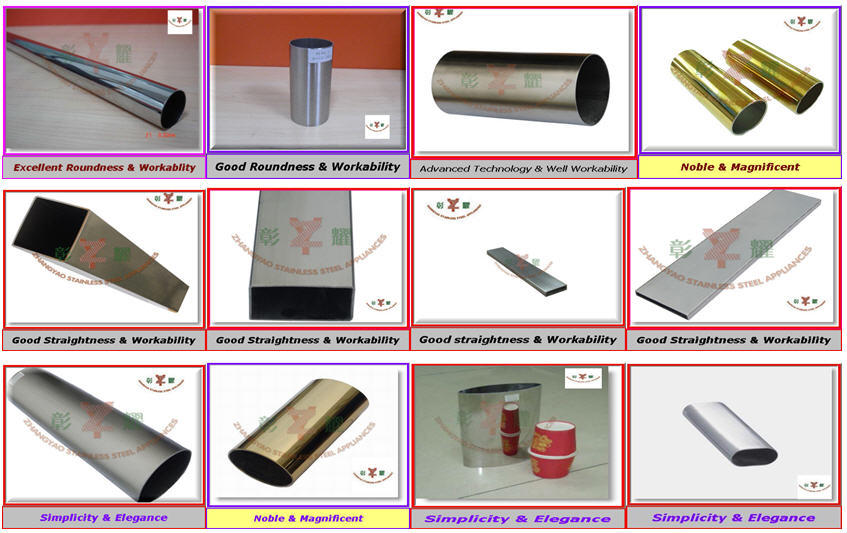 Stainless Steel Rectangular Slot/Groove Tubing