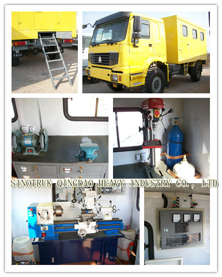 HOWO 4X4 Mobile Workshop Truck for Repair and Maintenance