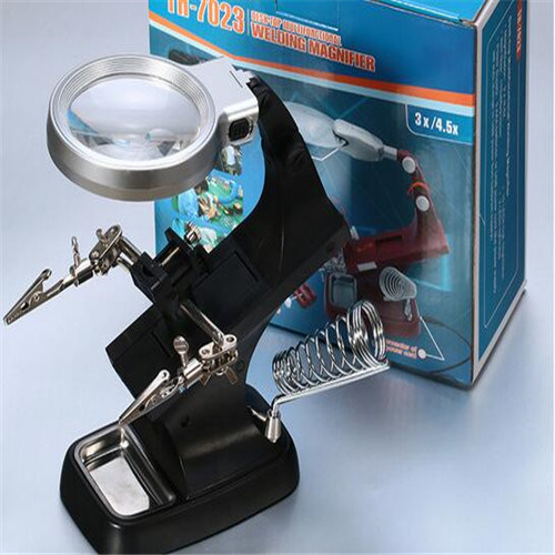 Multi-Functional Desk Reading Magnifier Lamps with 2 LED Lights/Lamps (EGS-7026A)