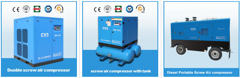 Water Lubricated Electric Oil Free Rotary Screw Air Compressor Made in China