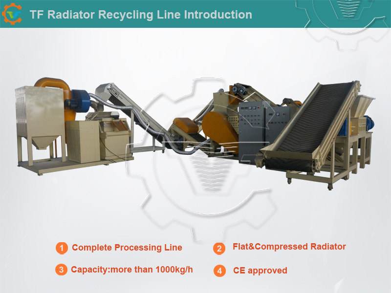 Copper Radiator Scrap Recycling Granulator Machine