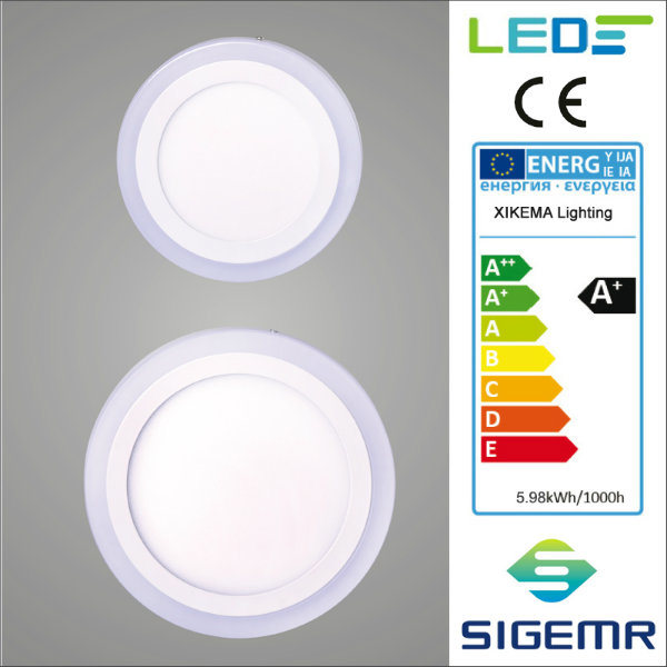 Sigemr Surfaced Double Color Round 6W 12W 18W 24W LED Panel