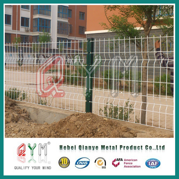 Outdoor Metal Fence Panel/ Curved Welded Wire Mesh Fence