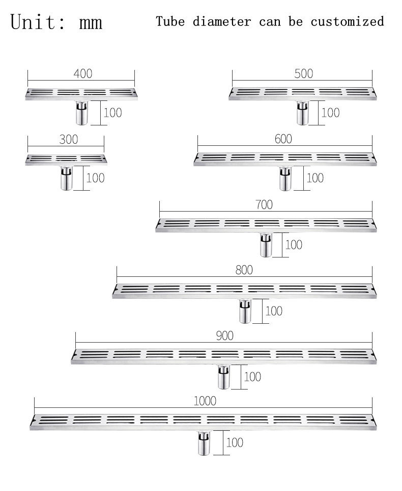 Customize 304 Stainless Steel Floor Drains in Jiewei